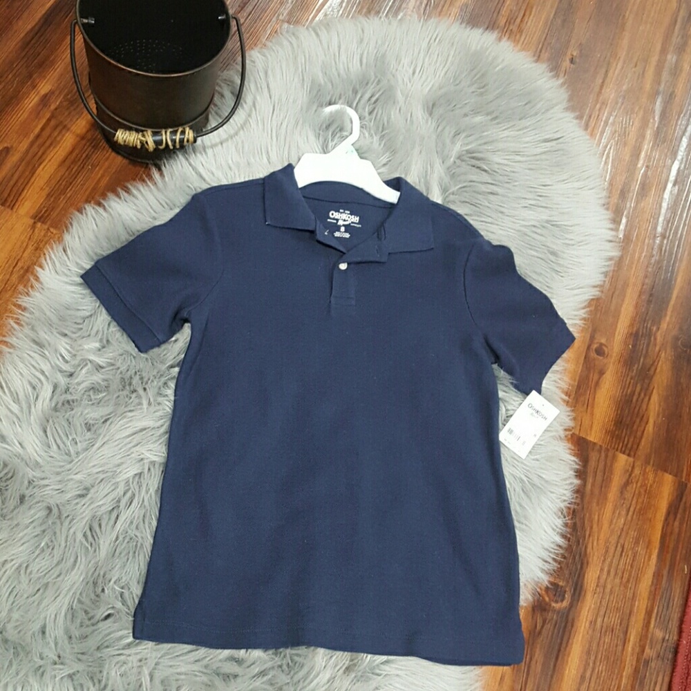 navy blue boys collar shirt size 8